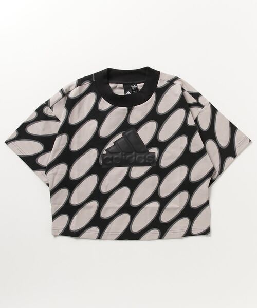adidas(アディダス)の「アディダス adidas マリメッコ フューチャーアイコン スリーストライプス 半袖Tシャツ(Tシャツ/カットソー・レディース・ホワイト×ブルー/ホワイト×ブラック・L/XL/M/S)」の1枚目の写真