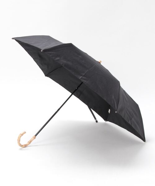 セール】【晴雨兼用傘】リネンライクバンブー持ち手折り畳み傘