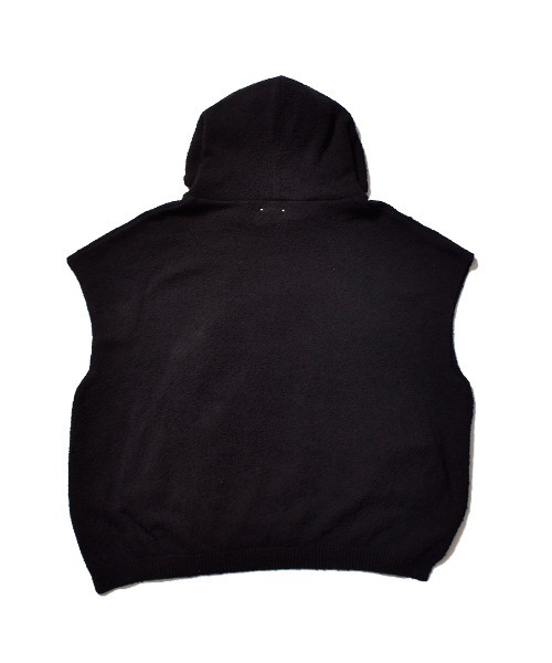 MINEDENIM（マインデニム）の「Snarl yarn Nosleeve Hoodie（パーカー・メンズ・ブラック/ブラック系その他・FREE）」の3枚目の写真