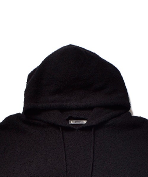 MINEDENIM（マインデニム）の「Snarl yarn Nosleeve Hoodie（パーカー・メンズ・ブラック/ブラック系その他・FREE）」の4枚目の写真
