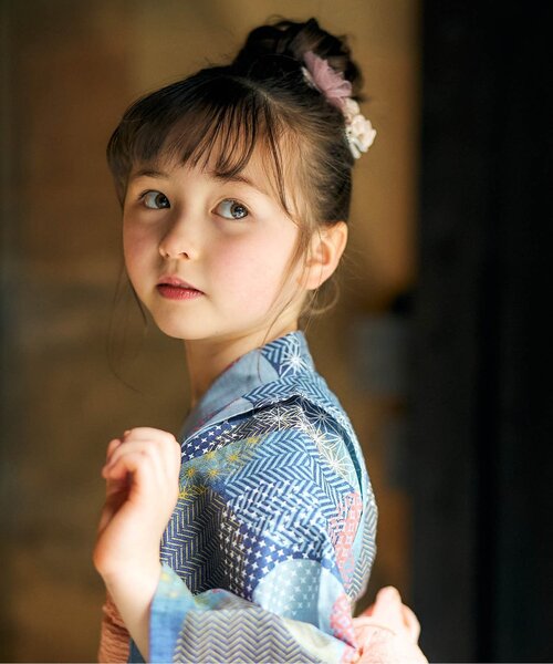 apres les cours(アプレレクール)の「チュールフラワーヘアクリップ_あぷれのはんなり浴衣&甚平(バレッタ/ヘアクリップ・キッズ・ピンク/アイボリー・FREE)」の7枚目の写真