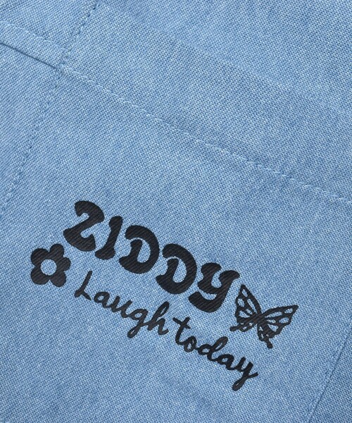 ZIDDY（ジディ）の「デニムコットンドッキングシャツ(130~160cm)（シャツ/ブラウス・キッズ・ブルー/ブラック・160/140/130/150）」の4枚目の写真