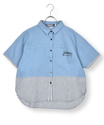 デニムコットンドッキングシャツ(130~160cm)