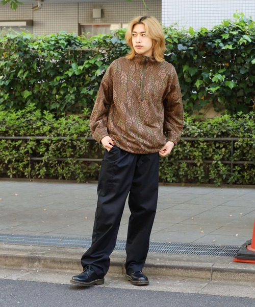 REMI RELIEF(レミレリーフ)の「REMI RELIEF/レミレリーフ エステルJQインレイリーフハーフZIP(その他アウター・メンズ・ブラウン/ブルー・M)」の8枚目の写真