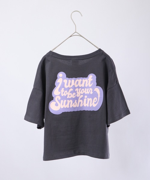spiritoso(スピリトーゾ)の「spiritoso プリントTシャツ 半袖(Tシャツ/カットソー・レディース・レッド/ホワイト/バイオレット/カーキ/スミクロ/グレイッシュベージュ/オレンジ/グリーン・F)」の16枚目の写真