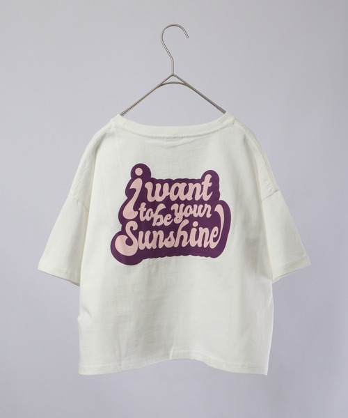 spiritoso(スピリトーゾ)の「spiritoso プリントTシャツ 半袖(Tシャツ/カットソー・レディース・レッド/ホワイト/バイオレット/カーキ/スミクロ/グレイッシュベージュ/オレンジ/グリーン・F)」の10枚目の写真