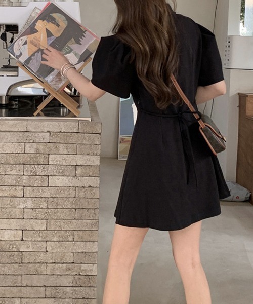 ボリュームフレアミニワンピース ボリュームフレアミニワンピース（ワンピース）｜STYLEMIXER