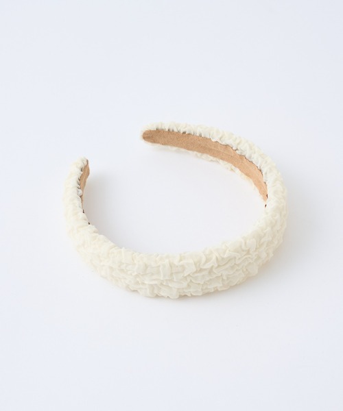 COLONY 2139(コロニートゥーワンスリーナイン)の「クシュクシュカチューシャ(カチューシャ・レディース・ベージュ/ブラック・FREE)」の4枚目の写真