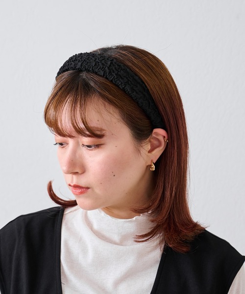 COLONY 2139(コロニートゥーワンスリーナイン)の「クシュクシュカチューシャ(カチューシャ・レディース・ベージュ/ブラック・FREE)」の15枚目の写真