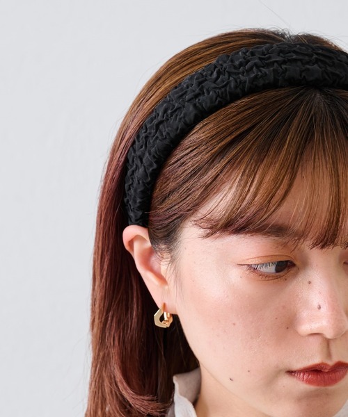 COLONY 2139(コロニートゥーワンスリーナイン)の「クシュクシュカチューシャ(カチューシャ・レディース・ベージュ/ブラック・FREE)」の3枚目の写真