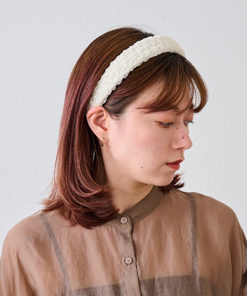 COLONY 2139(コロニートゥーワンスリーナイン)の「クシュクシュカチューシャ(カチューシャ・レディース・ベージュ/ブラック・FREE)」の9枚目の写真