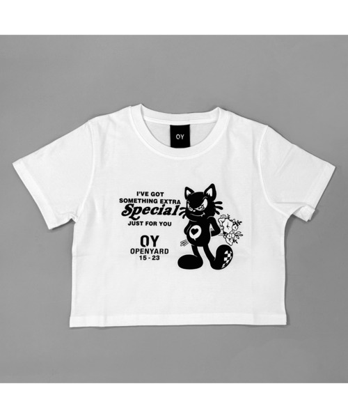 OY GARMENT DYING BLACK CAT 半袖カットソー OY/オーワイ』GARMENT DYEING BLACK CAT/後染め ブラック