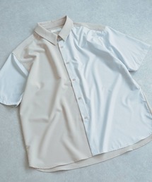 SENSE OF PLACE by URBAN RESEARCH | 『イージーケア』ストライプブロックドシャツ(5分袖)(シャツ/ブラウス)