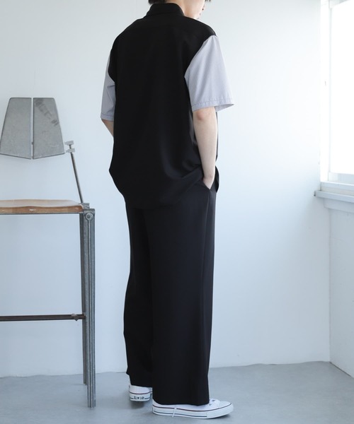 SENSE OF PLACE by URBAN RESEARCH（センスオブプレイスバイアーバンリサーチ）の「『イージーケア』ストライプブロックドシャツ(5分袖)（シャツ/ブラウス・メンズ・その他1/その他3/その他2/その他4/その他5・MEDIUM/LARGE）」の14枚目の写真