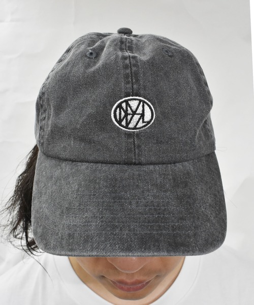 DOUBLE STEAL（ダブルスティール）の「DBSLオーバルロゴ刺繍 ピグメントCap（キャップ・メンズ・カーキ/ブラック/ブルー/グリーン・FREE）」の7枚目の写真