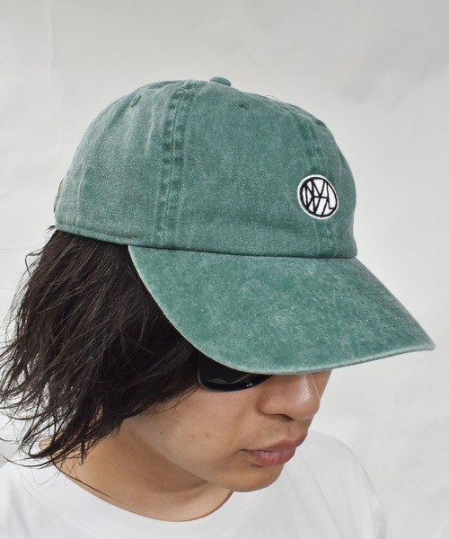 DOUBLE STEAL（ダブルスティール）の「DBSLオーバルロゴ刺繍 ピグメントCap（キャップ・メンズ・カーキ/ブラック/ブルー/グリーン・FREE）」の10枚目の写真