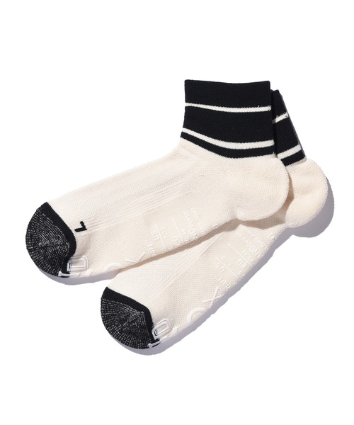 ANDSOX(アンドソックス)の「SUPPORT PILE SHORT ANKLE サポートパイルショートアンクル(ソックス/靴下・メンズ・パープル/ネイビー/ホワイト×ネイビー/インディゴブルー/グリーン/ホワイト×ブラック/オリーブ/ブラック/オフホワイト/マスタード/オレンジ・S/M)」の3枚目の写真
