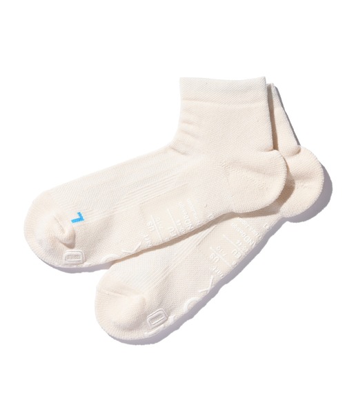 ANDSOX(アンドソックス)の「SUPPORT PILE SHORT ANKLE サポートパイルショートアンクル(ソックス/靴下・メンズ・パープル/ネイビー/ホワイト×ネイビー/インディゴブルー/グリーン/ホワイト×ブラック/オリーブ/ブラック/オフホワイト/マスタード/オレンジ・S/M)」の2枚目の写真
