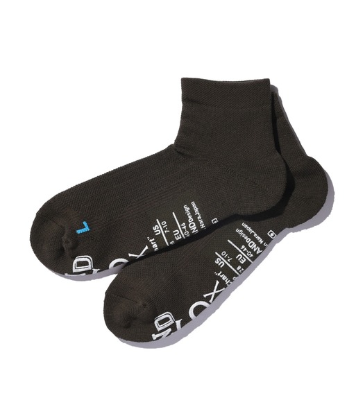 ANDSOX(アンドソックス)の「SUPPORT PILE SHORT ANKLE サポートパイルショートアンクル(ソックス/靴下・メンズ・パープル/ネイビー/ホワイト×ネイビー/インディゴブルー/グリーン/ホワイト×ブラック/オリーブ/ブラック/オフホワイト/マスタード/オレンジ・S/M)」の6枚目の写真