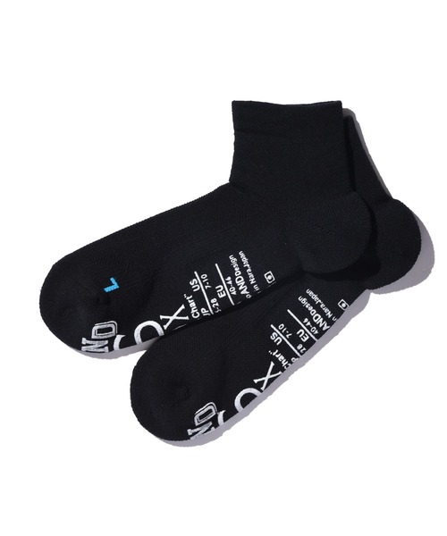 ANDSOX(アンドソックス)の「SUPPORT PILE SHORT ANKLE サポートパイルショートアンクル(ソックス/靴下・メンズ・パープル/ネイビー/ホワイト×ネイビー/インディゴブルー/グリーン/ホワイト×ブラック/オリーブ/ブラック/オフホワイト/マスタード/オレンジ・S/M)」の5枚目の写真