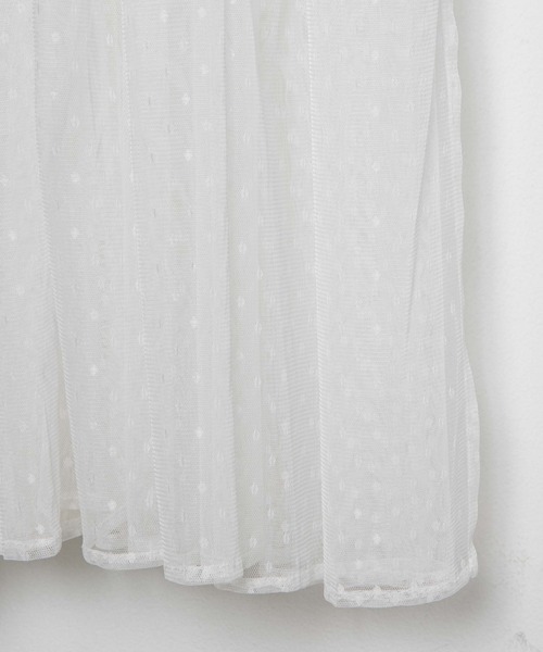WEGO（ウィゴー）の「WEGO/マルチWAYドットチュールリボンロングワンピース（ワンピース・レディース・ホワイト・FREE）」の18枚目の写真