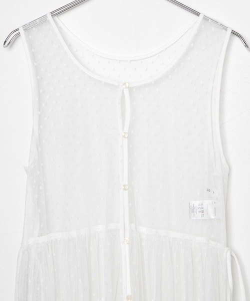 WEGO（ウィゴー）の「WEGO/マルチWAYドットチュールリボンロングワンピース（ワンピース・レディース・ホワイト・FREE）」の20枚目の写真