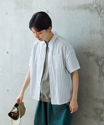 PAR ICI | シャンブレー/コードストライプ 半袖シャツ(シャツ/ブラウス)