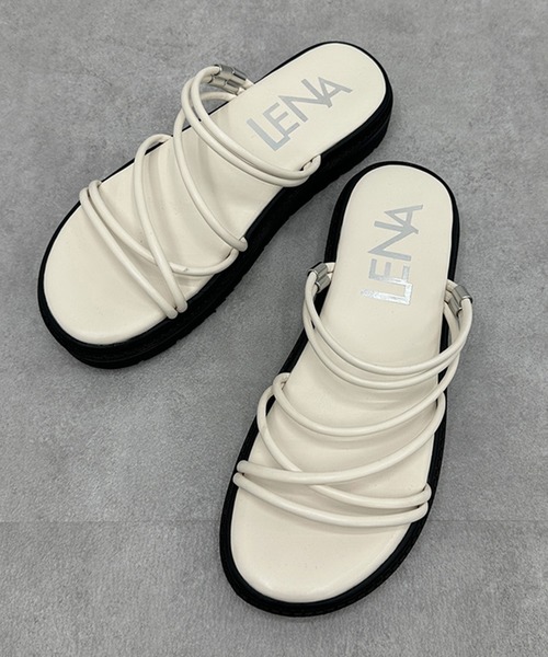 kutir（クティール）の「2way クロスストラップ厚底サンダル（サンダル・レディース・アイボリー/ブラック/グリーン・LARGE/X-LARGE/MEDIUM/SMALL）」の15枚目の写真