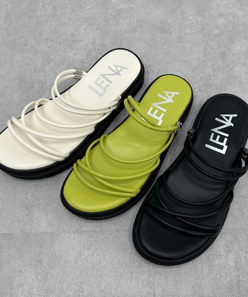 kutir（クティール）の「2way クロスストラップ厚底サンダル（サンダル・レディース・アイボリー/ブラック/グリーン・LARGE/X-LARGE/MEDIUM/SMALL）」の19枚目の写真