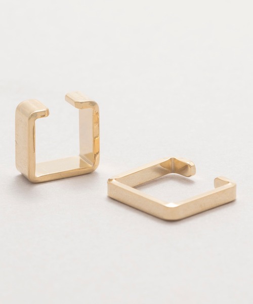 BUTTON＆CUFFLINKS ボタンアンドカフリンクス：スクエアセットイヤーカフ（イヤーカフ）｜BUTTON＆CUFFLINKS（ボタン