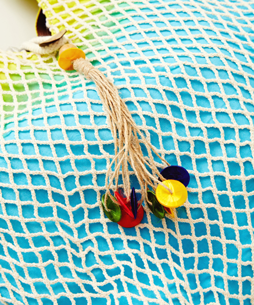 チャイハネ（チャイハネ）の「【チャイハネ】グラデーションネットバッグ（トートバッグ・レディース・ホワイト/パープル/イエロー/レッド/エメラルド・FREE）」の19枚目の写真