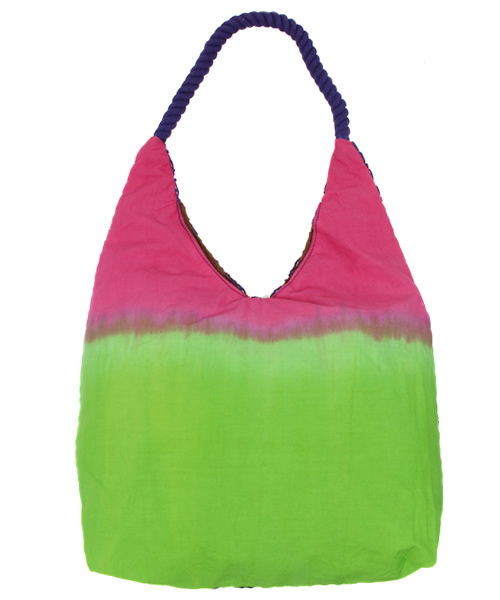 チャイハネ（チャイハネ）の「【チャイハネ】グラデーションネットバッグ（トートバッグ・レディース・ホワイト/パープル/イエロー/レッド/エメラルド・FREE）」の6枚目の写真