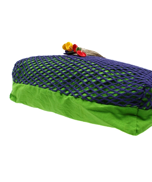 チャイハネ（チャイハネ）の「【チャイハネ】グラデーションネットバッグ（トートバッグ・レディース・ホワイト/パープル/イエロー/レッド/エメラルド・FREE）」の10枚目の写真