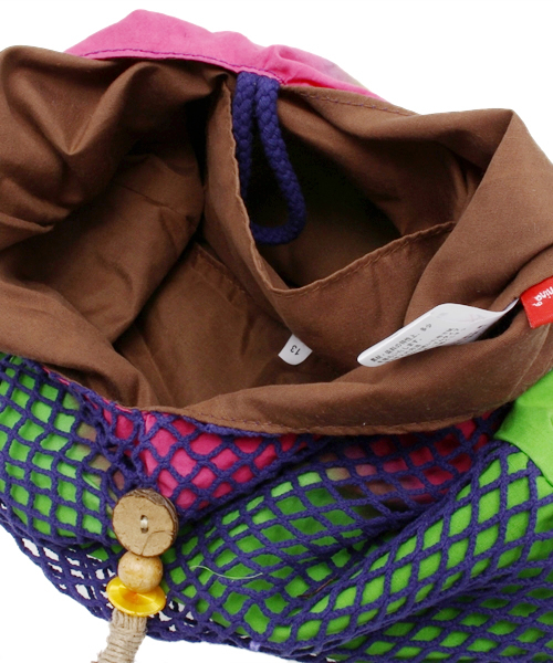 チャイハネ（チャイハネ）の「【チャイハネ】グラデーションネットバッグ（トートバッグ・レディース・ホワイト/パープル/イエロー/レッド/エメラルド・FREE）」の11枚目の写真