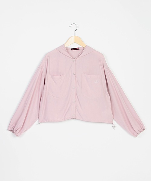 LOVETOXIC（ラブトキシック）の「シアーシャツブルゾン（シャツ/ブラウス・キッズ・ブラック/オフホワイト/ピンク・S/L/M）」の17枚目の写真
