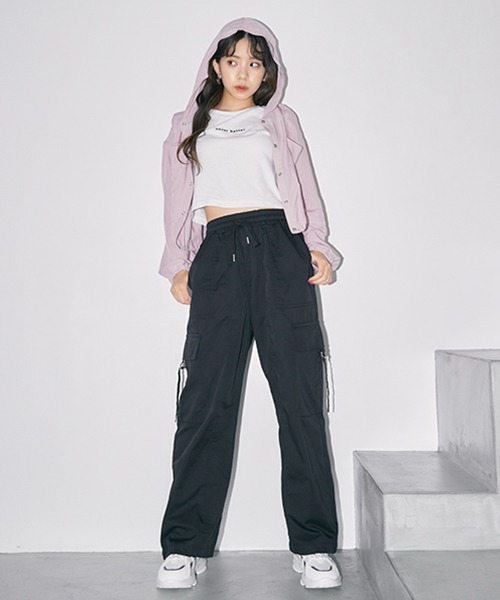 LOVETOXIC（ラブトキシック）の「シアーシャツブルゾン（シャツ/ブラウス・キッズ・ブラック/オフホワイト/ピンク・S/L/M）」の12枚目の写真