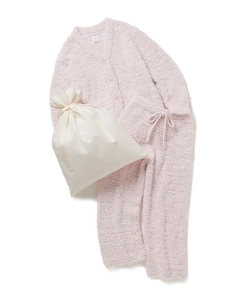 【未使用・タグ付き】ジェラートピケ ラグニットガウン＆ロングパンツセット ジェラートピケ gelato pique ラグニットガウン （ベージュ） -靴