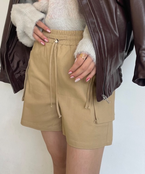 SHAGGIE(シャギー)の「ミリタリーダブルポケットキュロットパンツ(その他パンツ・レディース・ブラック/ブラウン/チャコールグレー・FREE)」の13枚目の写真