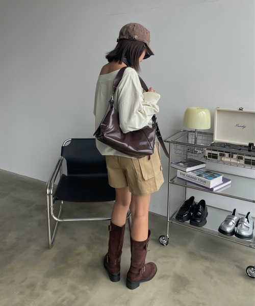 SHAGGIE(シャギー)の「ミリタリーダブルポケットキュロットパンツ(その他パンツ・レディース・ブラック/ブラウン/チャコールグレー・FREE)」の16枚目の写真