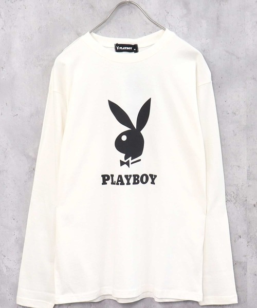 PLAYBOY / プレイボーイ ビッグシルエットプリントロンT（T