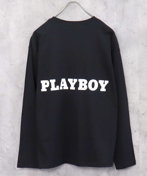 セール】PLAYBOY / プレイボーイ ビッグシルエットプリントロンT（T