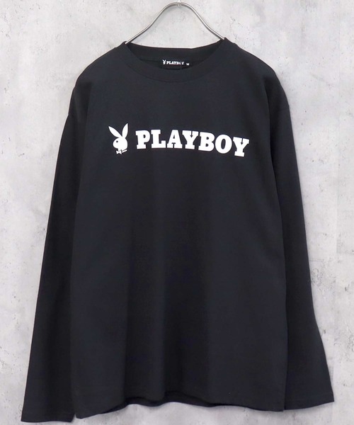 90s PLAYBOY ロンT PLAYBOY tシャツ 「PLAYBOY」×「SEQUENZ」 バンド プリント