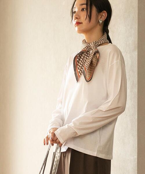 coen（コーエン）の「ジオメトリックレトロスカーフ（バンダナ/スカーフ・レディース・ブラウン/ネイビー・FREE）」の13枚目の写真