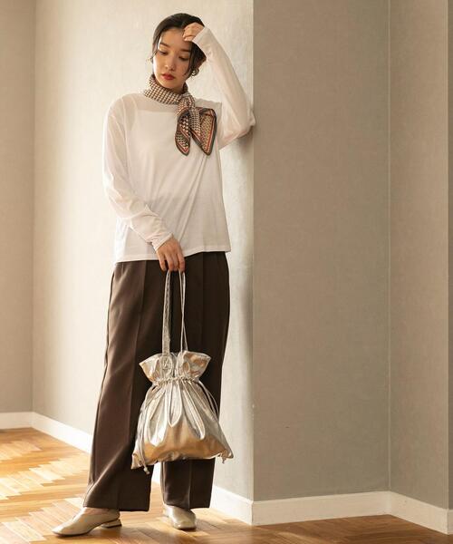 coen（コーエン）の「ジオメトリックレトロスカーフ（バンダナ/スカーフ・レディース・ブラウン/ネイビー・FREE）」の14枚目の写真