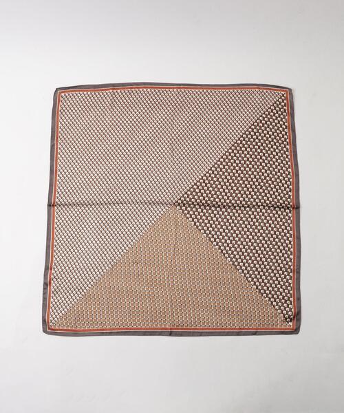 coen（コーエン）の「ジオメトリックレトロスカーフ（バンダナ/スカーフ・レディース・ブラウン/ネイビー・FREE）」の21枚目の写真