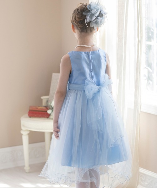 Catherine Cottage（キャサリンコテージ）の「スパンコールレースチュールドレス（ドレス・キッズ・ミント/ネイビー/シルバー/バーガンディー/ゴールド/ローズ/コーラルピンク/サックスブルー/ブルー/ライラック/ブルーグリーン/イエロー/ピンク/オフホワイト・100/110/140/130/120）」の17枚目の写真