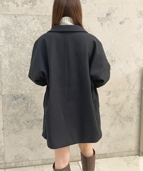 apres jour（アプレジュール）の「ゆるジャケットアウター【ZOZOTOWN限定アイテム】（チェスターコート・レディース・ピンクベージュ/モカ/ブラック/アイボリー・フリー/X-LARGE）」の15枚目の写真