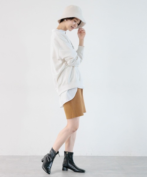 LEPSIM（レプシィム）の「シャギーバケハ　970224（ハット・レディース・アイボリー/ブラック・ONE SIZE）」の9枚目の写真