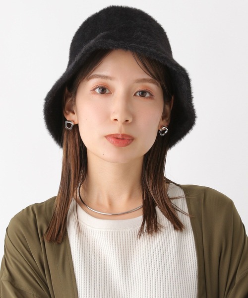 LEPSIM（レプシィム）の「シャギーバケハ　970224（ハット・レディース・アイボリー/ブラック・ONE SIZE）」の6枚目の写真