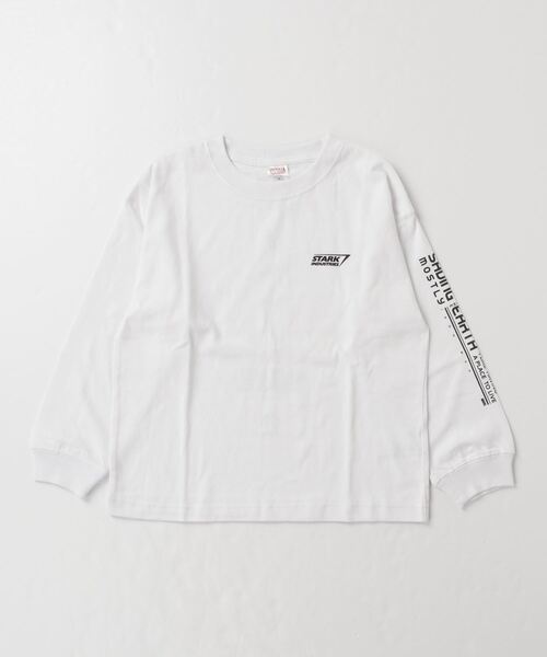 MARVEL（マーベル）の「マーベル MARVEL ヘビーウェイトロングTシャツ（Tシャツ/カットソー・キッズ・ブラック/カーキ/ホワイト・150cm/140cm/130cm/160cm）」の2枚目の写真